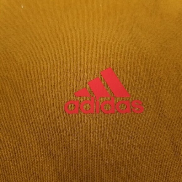 adidas Adicolor Goldenrod Logo Classics 3-Stripes Short Sleeve Tee - Picture 4 of 6